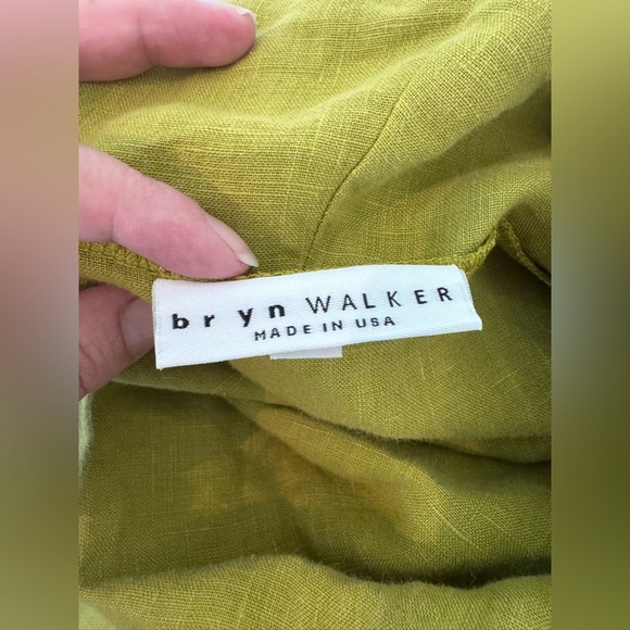 Bryn Walker Noma 100% Linen Tunic Top Asymmetric Lagenlook Cowl Neck Sz Small - Picture 9 of 10